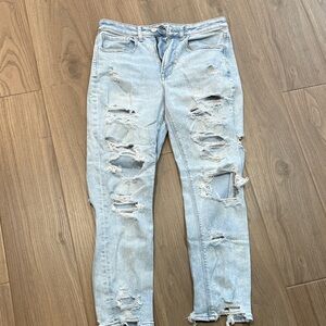 American Eagle Outfitters Light Blue  Mom Stretch Jeans